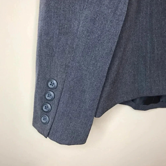 Apt. 9 Grey Blazer Suit Jacket Stretch Office - Picture 4 of 8